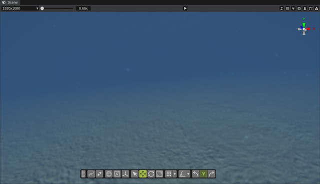 The under-water view near the sea floor